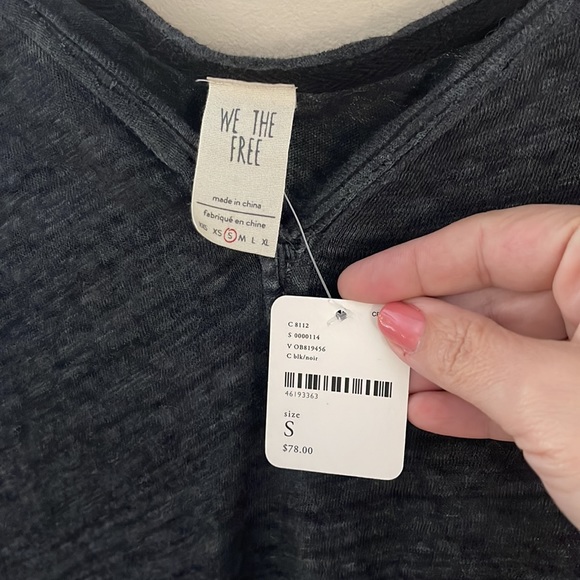 Free people we the free charcoal gray tunic - Picture 5 of 9